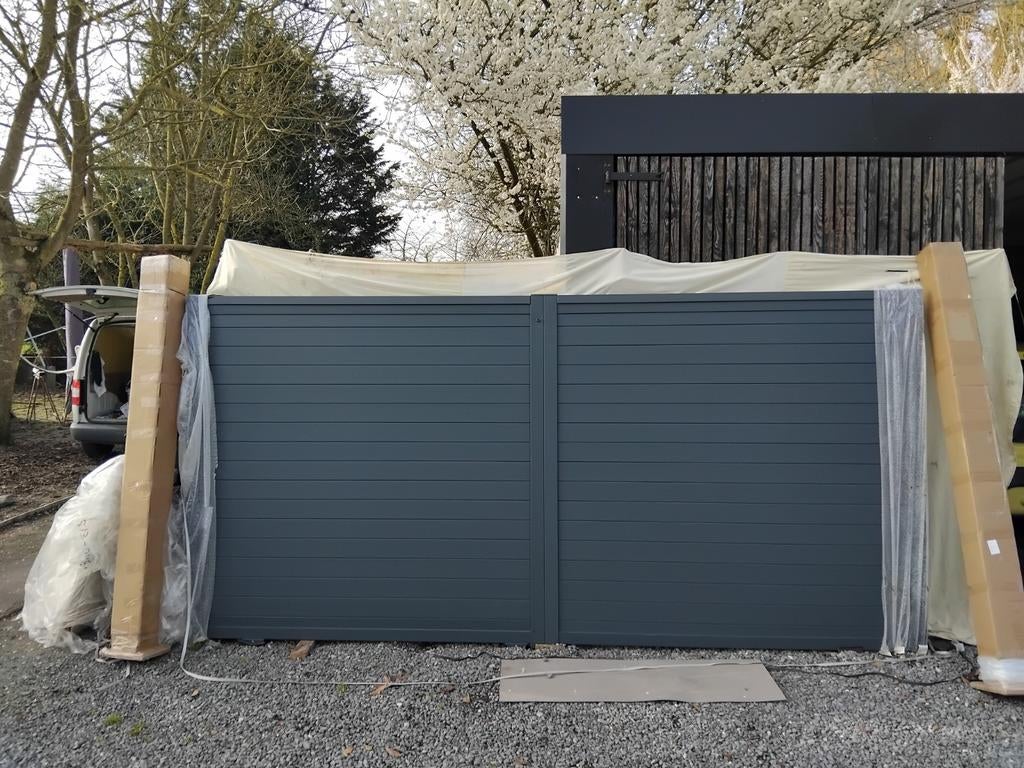 Aluminium portail poteaux portillon  7016, Aluminium