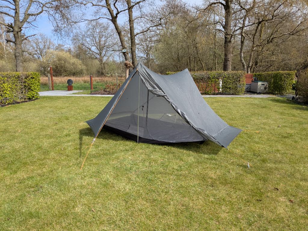 Gossamer Gear the Two ultralichte tent, Caravans en Kamperen, Tenten, Ophalen of Verzenden, Zo goed als nieuw, Tot en met 2