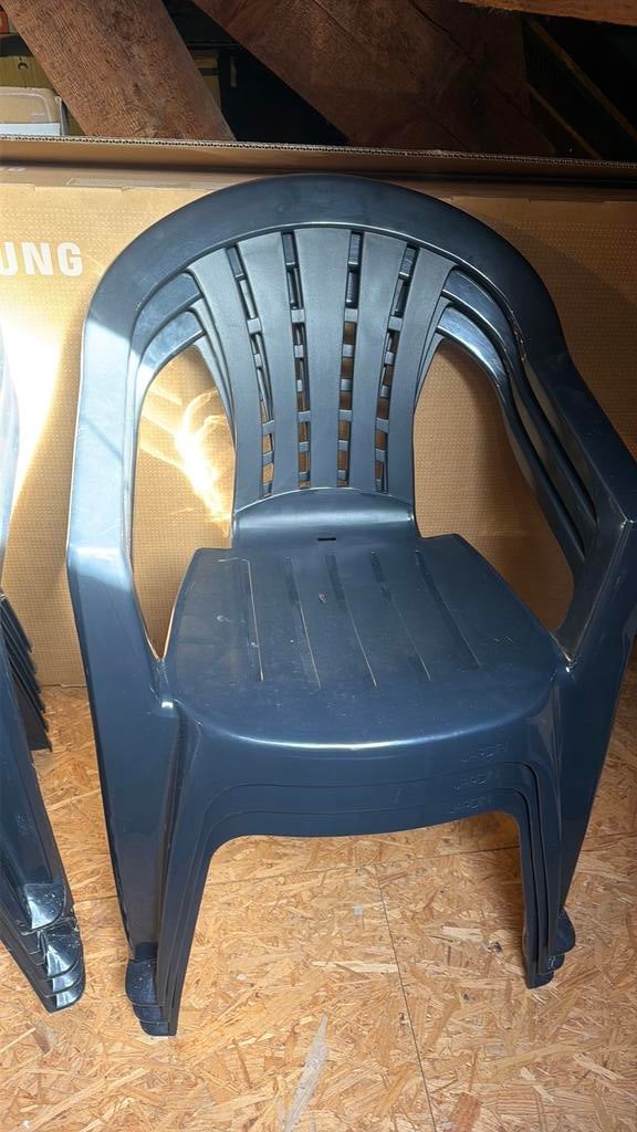 Jardin  9 tuinstoelen stapelbaar, Tuin en Terras, Ophalen, Gebruikt