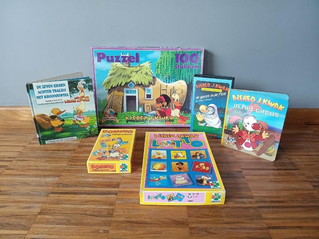 Set Alfred J. Kwak, jaren 80-90 (set 2), Verzamelen, Ophalen of Verzenden, Zo goed als nieuw