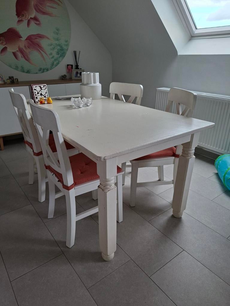 Grenen eettafel GRATIS op te halen in Tessenderlo., Huis en Inrichting, Tafels | Eettafels, Ophalen