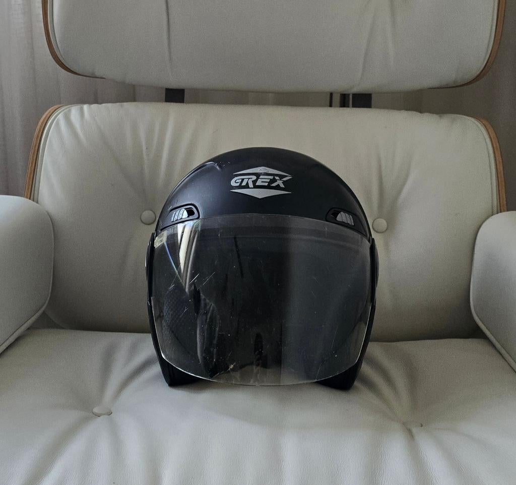 Casque jet noir, Enlèvement ou Envoi, Utilisé, Small