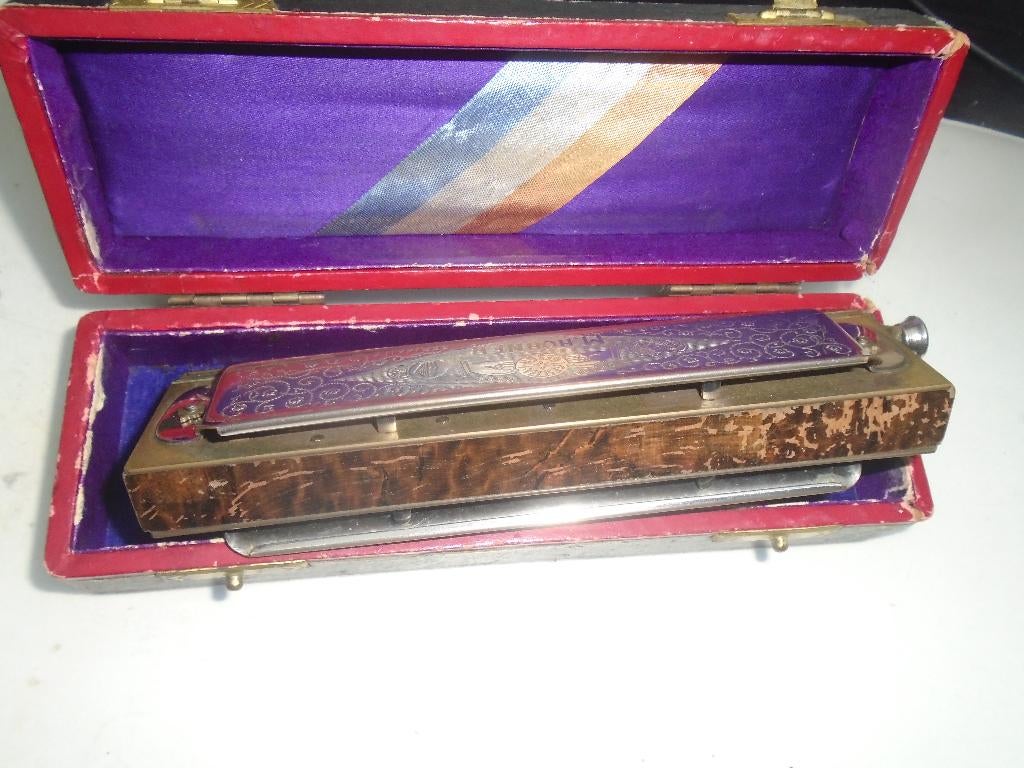 harmonica hohner, Enlèvement ou Envoi, Utilisé, Chromatique, Avec valise ou boîte