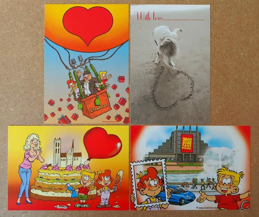 Cartes postales oiseaux Buzin, Envoi, Non oblitéré, Neuf