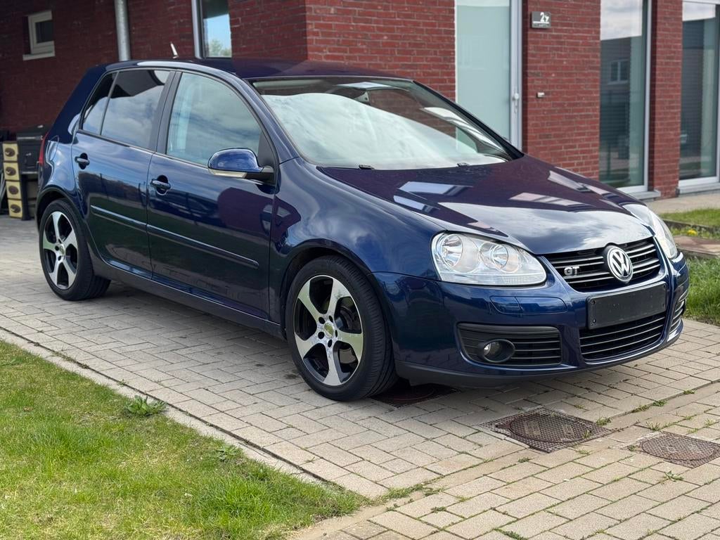 GOLF 5  / GT UITVOERING! / AIRCO! / 177 PK! / GEKEURD!, Auto's, Volkswagen, Voorwielaandrijving, Stof, Zwart, Blauw
