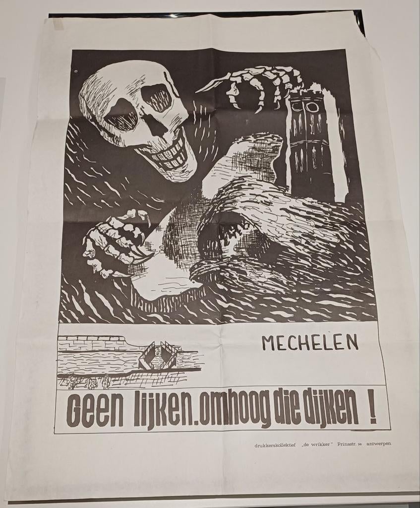 Vintage zwart-wit poster 1976, Verzamelen, Posters, Ophalen of Verzenden