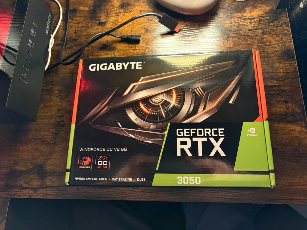 Gigabyte Nvidia Geforce RTX 3050 6GB zo goed als NIEUW!, Computers en Software, Videokaarten, Ophalen, GDDR6, PCI-Express 4, Zo goed als nieuw
