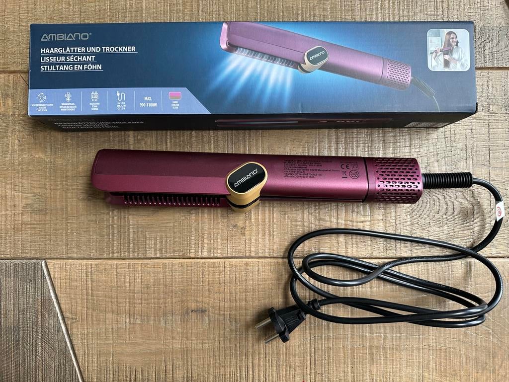 Fer à lisser + sèche-cheveux, Bijoux, Sacs & Beauté, Enlèvement ou Envoi, Neuf, Sèche-cheveux