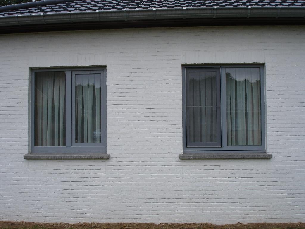 4 PVC Ramen, merk Schüco, reeds gedemonteerd, Doe-het-zelf en Bouw, Glas en Ramen, Zo goed als nieuw, Gevelraam of Ruit, 120 tot 160 cm