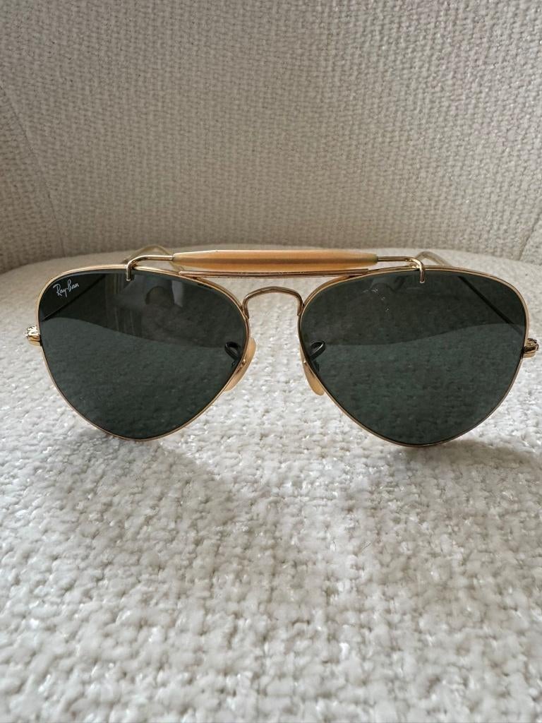 Vintage B&L Ray-Ban Aviator Outdoorsman 58mm zonnebril O4, Enlèvement ou Envoi, Autres couleurs, Utilisé, Ray-Ban