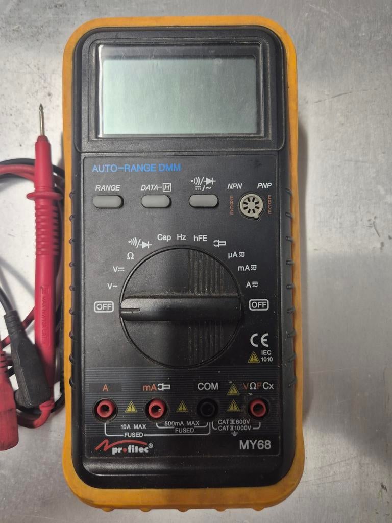 Multimètre Profitec MY68, en très bon état, Bricolage & Construction, Instruments de mesure, Enlèvement ou Envoi, Multimètre