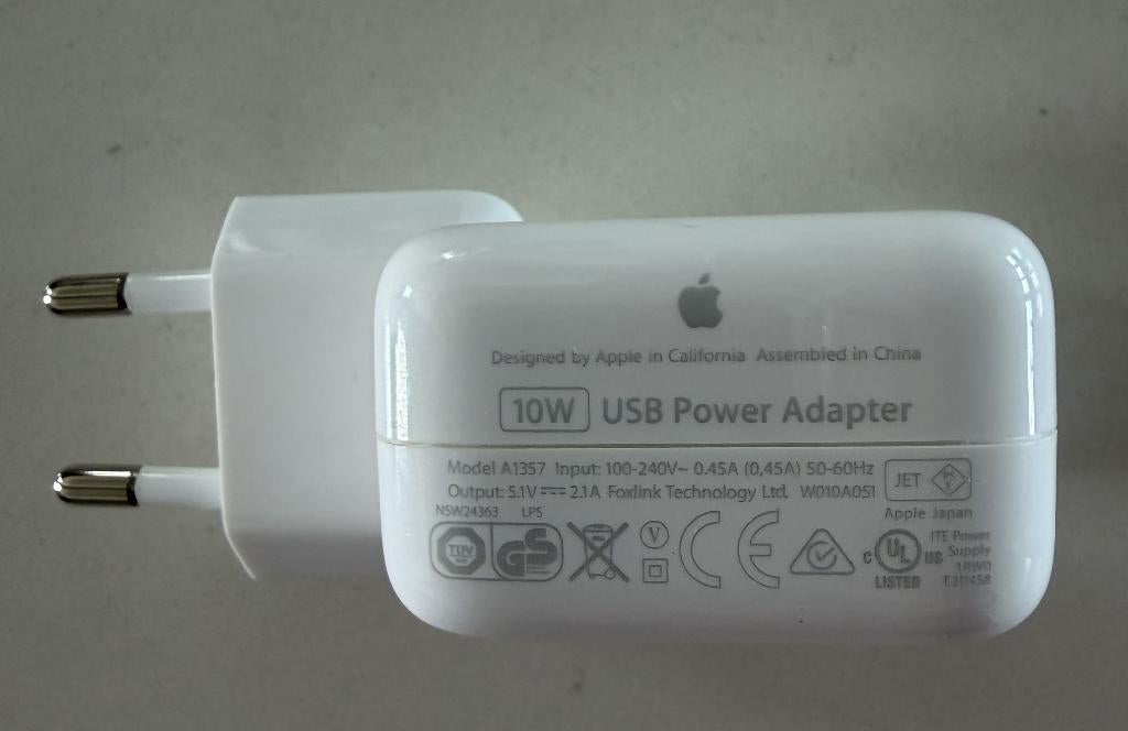 Apple 10w usb power adapter wit, Informatique & Logiciels, Chargeurs d'ordinateur portable, Enlèvement ou Envoi, Neuf, Apple