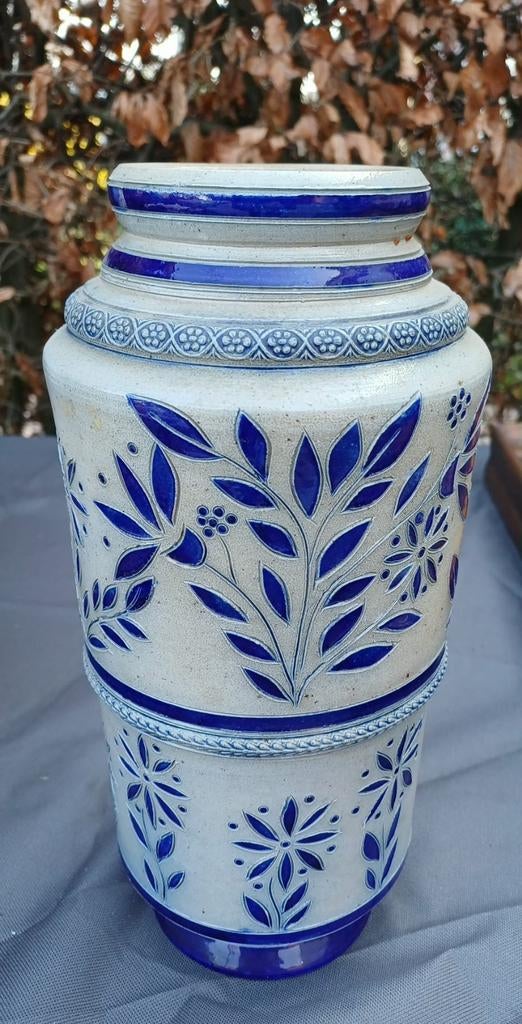 Vintage keramieken vaas gres de la Roche ( Jos Kalb), Antiek en Kunst, Ophalen of Verzenden