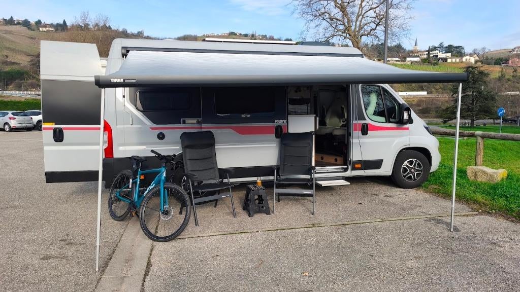 Camping-car, Siège de train, 6 à 7 mètres, Marchepied électrique, Fiat