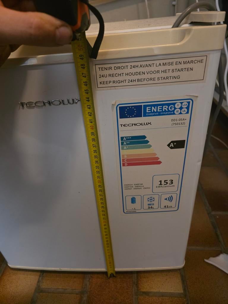 Kleine diepvries A+ TechnoLux, Minder dan 85 cm, Minder dan 60 cm, Zo goed als nieuw, Energieklasse A of zuiniger