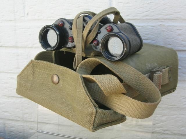 1944 jumelles Kershaw prismatic n2 MKIII binoculars en étui, Envoi, Armée de terre, Autres types