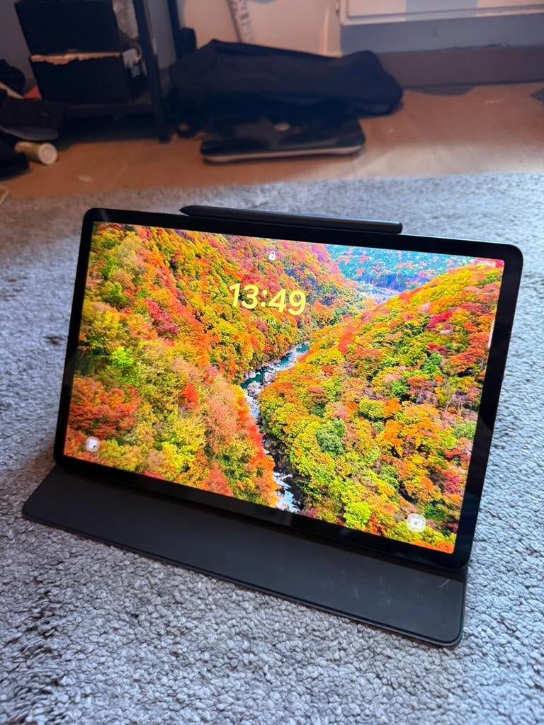 Samsung Galaxy Tab S7 FE 128GB WiFi + Smart Pen + Book Cover, Ophalen of Verzenden, 128 GB, Wi-Fi, Samsung Galaxy Tab S7 FE 128GB