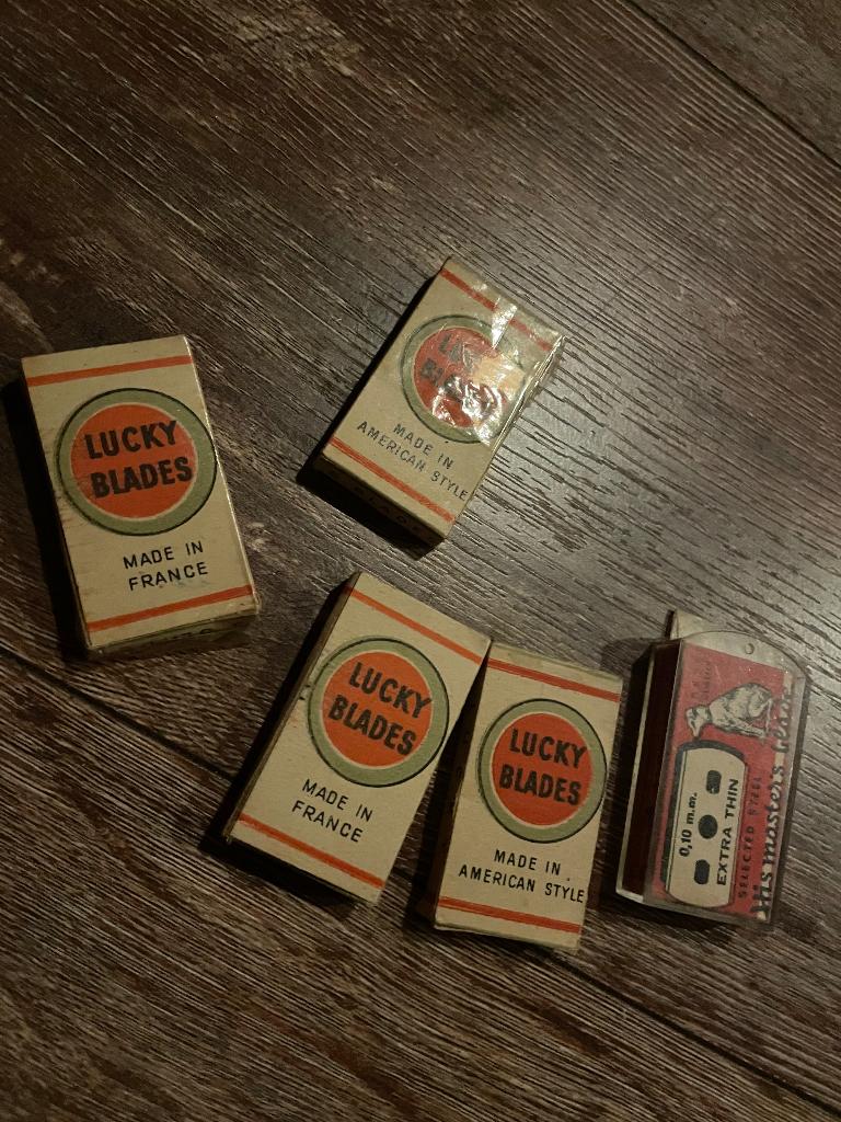 Lames de rasoir Lucky Strike vintage, Enlèvement ou Envoi