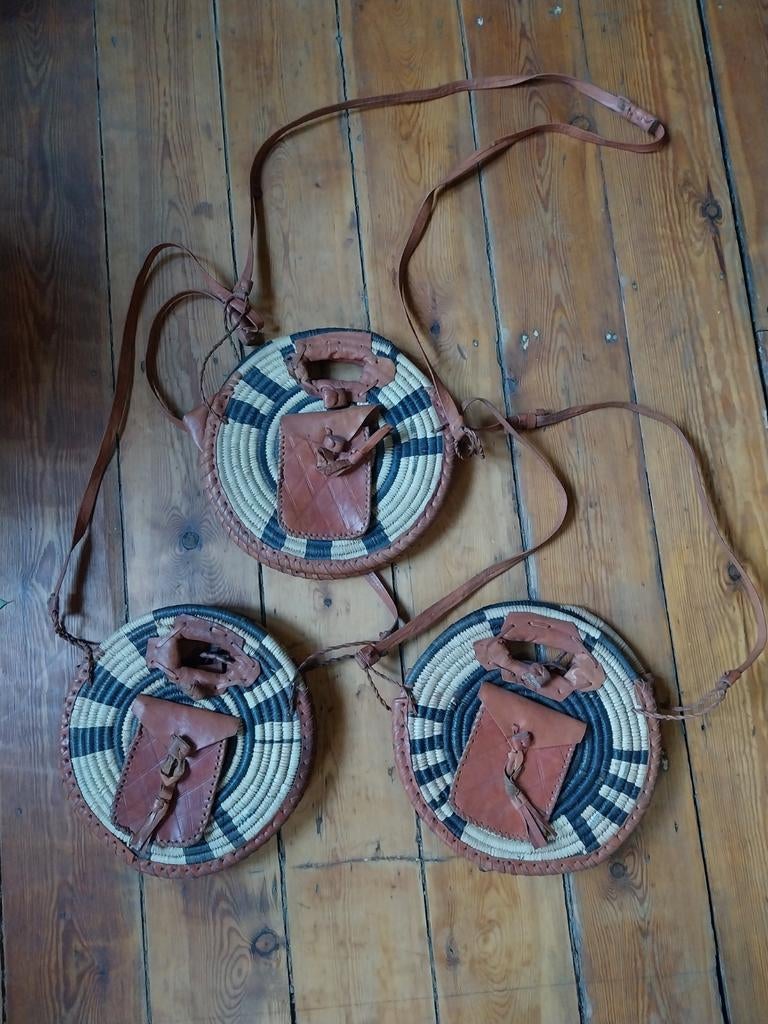 Handtasjes Riet/Leder van Burkina Faso, Handtassen en Accessoires, Nieuw, Ophalen of Verzenden, Bart602003@gmail.com, Burkina Faso