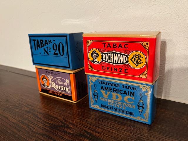 4 VDC tabac doosjes DEINZE, Ophalen