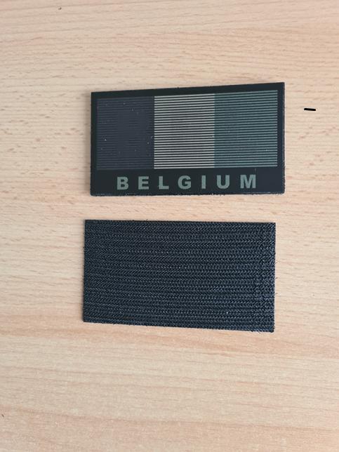Patch velcro BELGIUM - IR, Verzamelen, Ophalen of Verzenden, Landmacht, Embleem of Badge