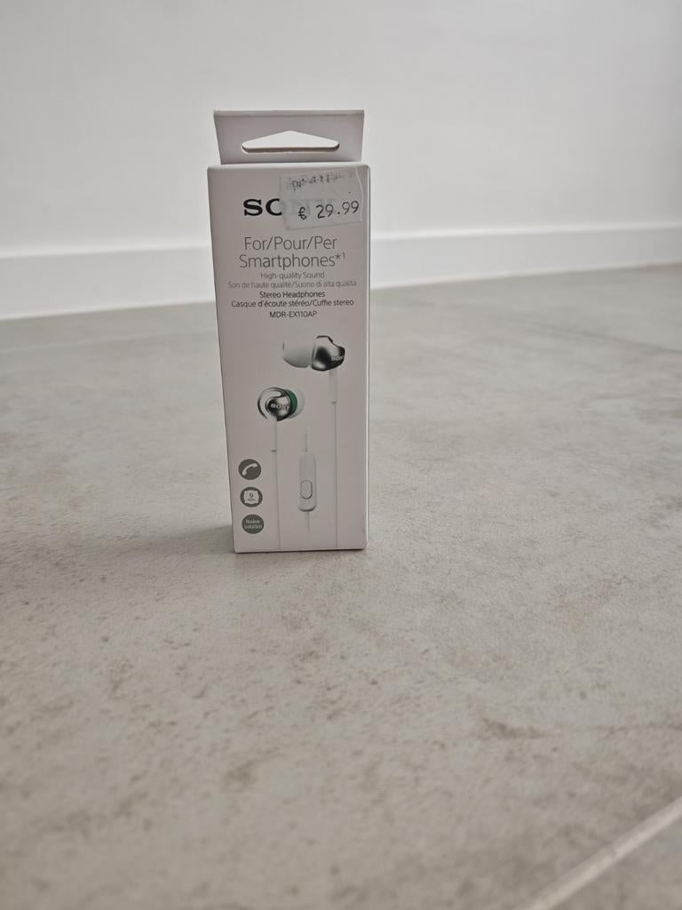 Sony mdr-EX110AP I, Télécoms, Téléphonie mobile | Écouteurs, Neuf, Intra-auriculaires (Earbuds), Enlèvement