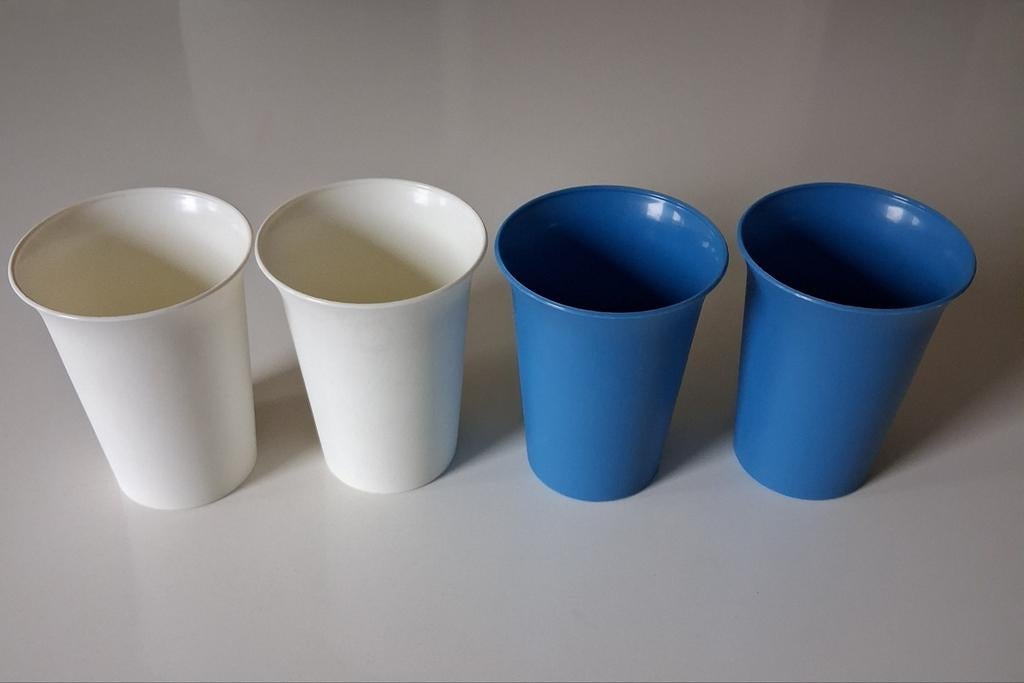 Plastieken bekers, Ophalen of Verzenden, Zo goed als nieuw