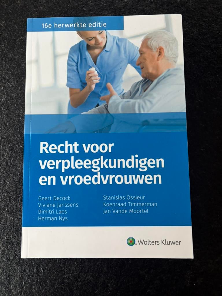 Recht voor verpleegkundigen en vroedvrouwen, Boeken, Ophalen of Verzenden, Nieuw