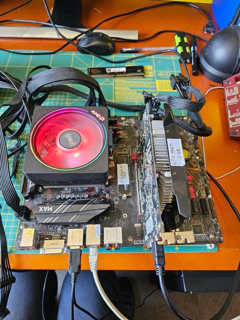 MSI moederbord met Ryzen 3900X (12-core) 1TB nvme en 16 GB, Ophalen, AMD