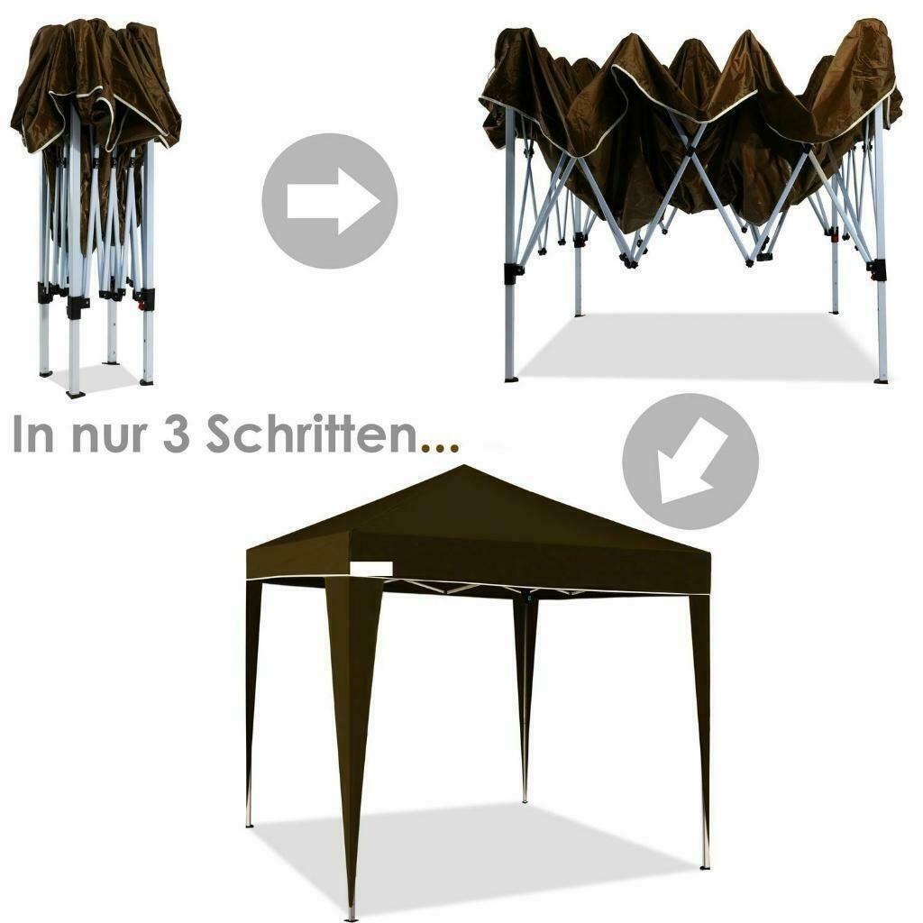 Partytent 3x3 Paviljoen inklapbaar in 6 kleuren Easy Pop Up, Ophalen, Nieuw