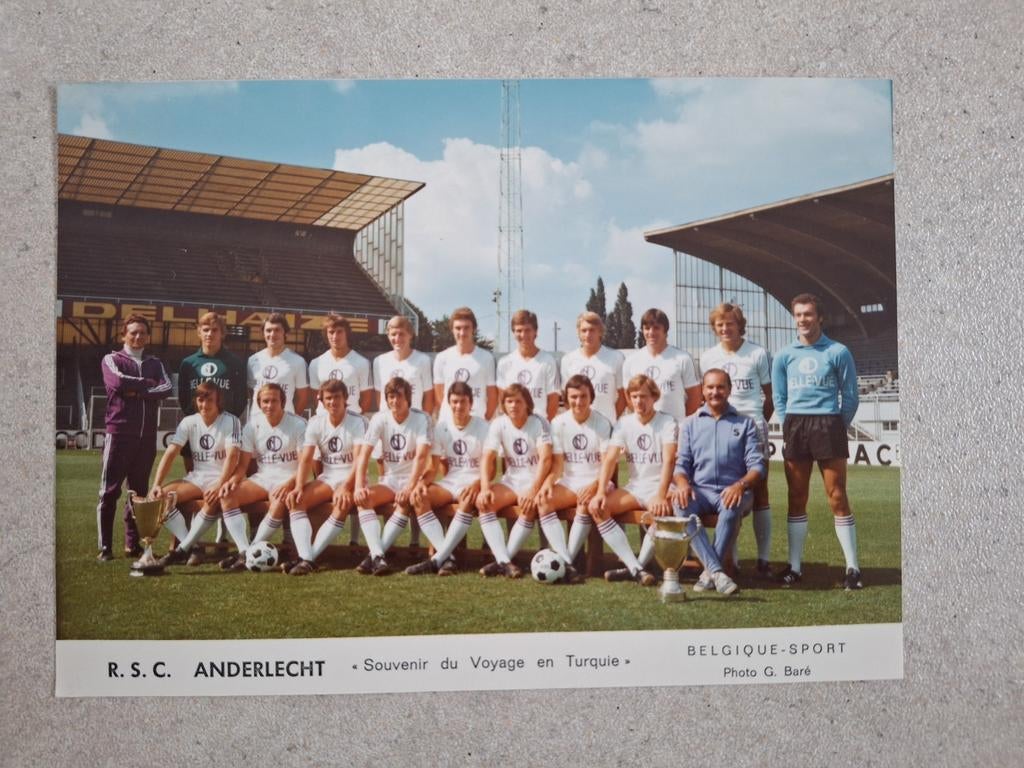 RSCA,  rsc Anderlecht,  photo officielle, 1977, de G.Baré, Collections, Enlèvement ou Envoi, Comme neuf