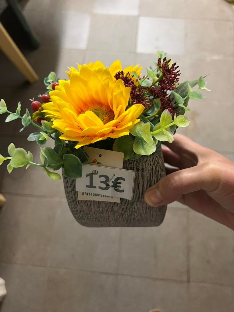 Zijden bloemstuk , nieuw !, Ophalen, Nieuw, Binnen