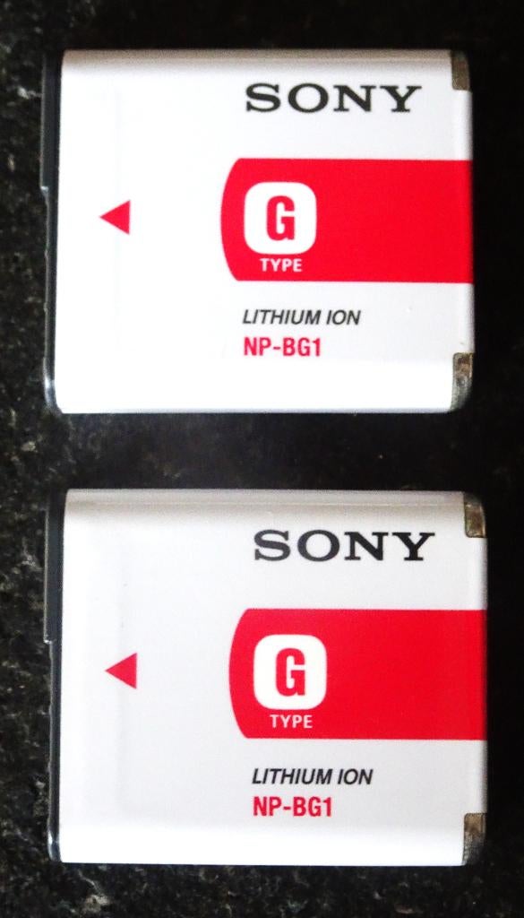2 batteries lithium-ion SONY NP-BG1, Enlèvement ou Envoi, Comme neuf