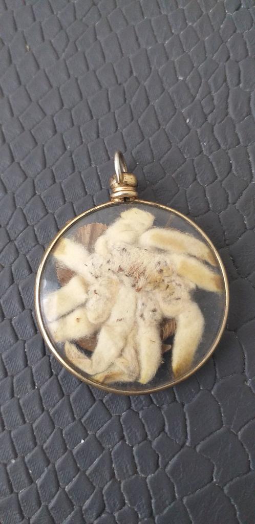 Pendentif relique en argent antique, Antiquités & Art, Enlèvement ou Envoi, Argent