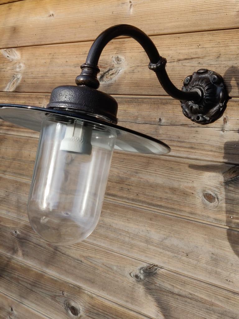 Origenele Franse stallamp - hoevelamp - koerlamp, Huis en Inrichting, Lampen | Overige, Zo goed als nieuw, Ophalen of Verzenden