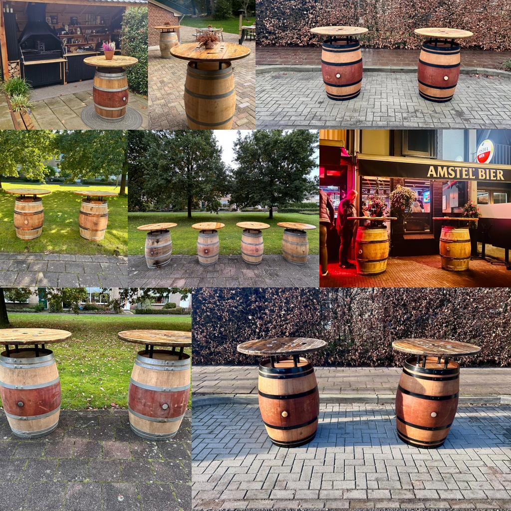 Statafel van Wijnvat, Maison & Meubles, Tables | Tables mange-debout, Neuf, Enlèvement ou Envoi