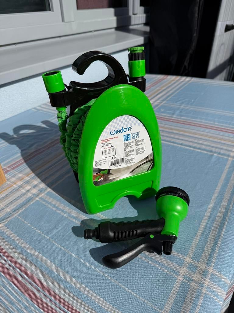 Tuyau d'Arrosage avec Support, 10m, Pistolet Multi-Jets, Enlèvement, Comme neuf, Tuyau d'arrosage