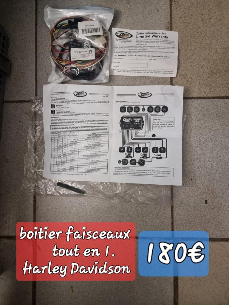 Pieces Harley Davidson, Enlèvement