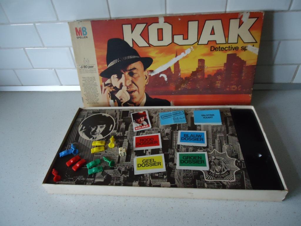 Vintage Het "Kojak" Detective Spel  MB in redelijke staat !, Hobby en Vrije tijd, Gezelschapsspellen | Bordspellen, Een of twee spelers