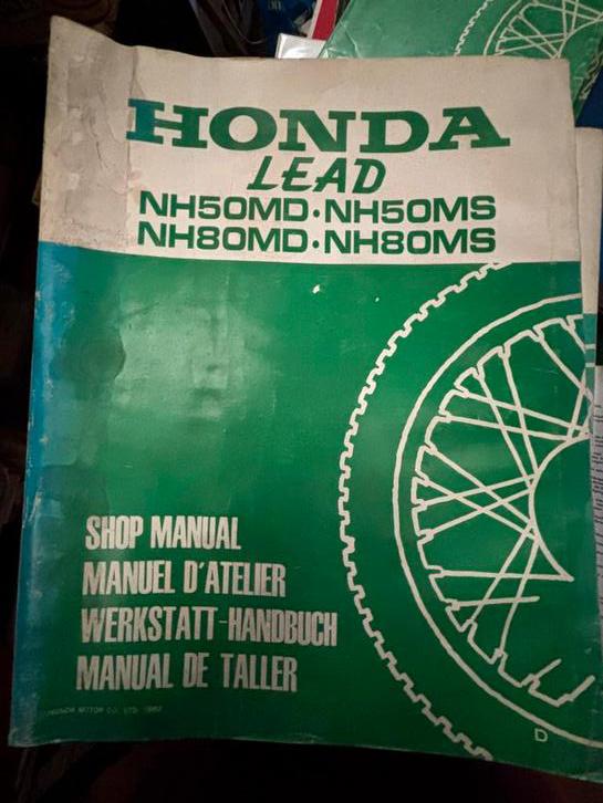 Werkplaatshandboek Honda NH50 Lead, Motoren, Ophalen of Verzenden, Honda