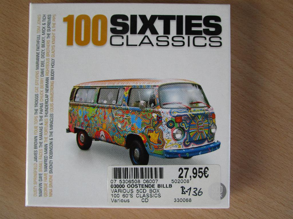 100 SIXTIES CLASSICS ======= 5 VERZAMEL CD'S IN BOX, Ophalen of Verzenden, Zo goed als nieuw, Pop, Boxset