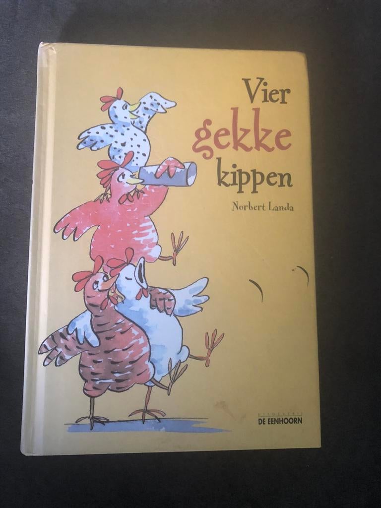 Boek: vier gekke kippen van Norbert Landa, Ophalen, Gelezen