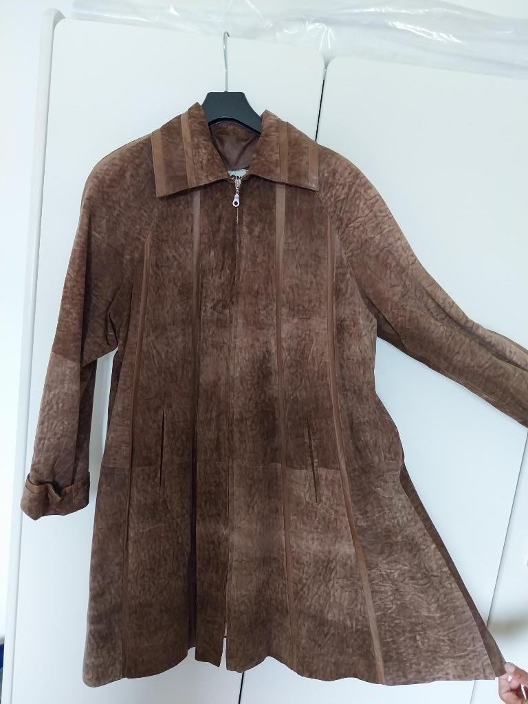 cape en cuir, Enlèvement ou Envoi, Taille 42/44 (L), Brun
