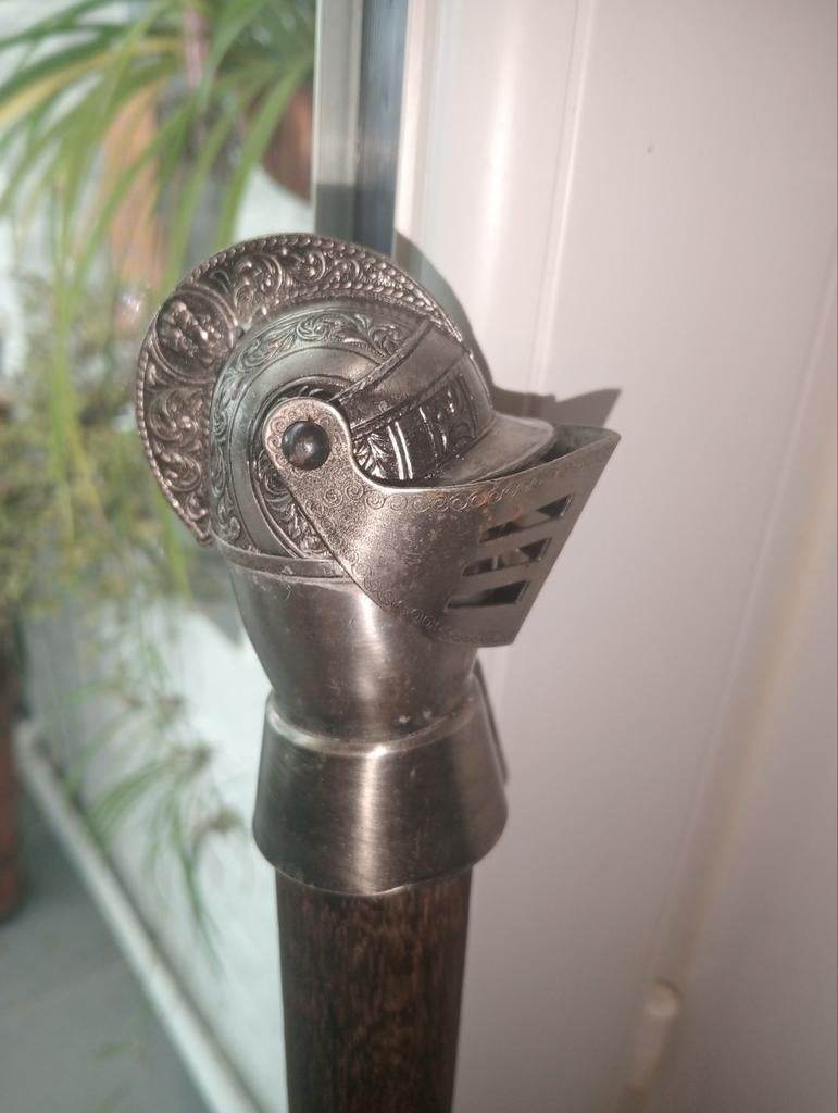 Canne bâton casque de chevalier/ médiévale, Divers, Enlèvement ou Envoi, Utilisé