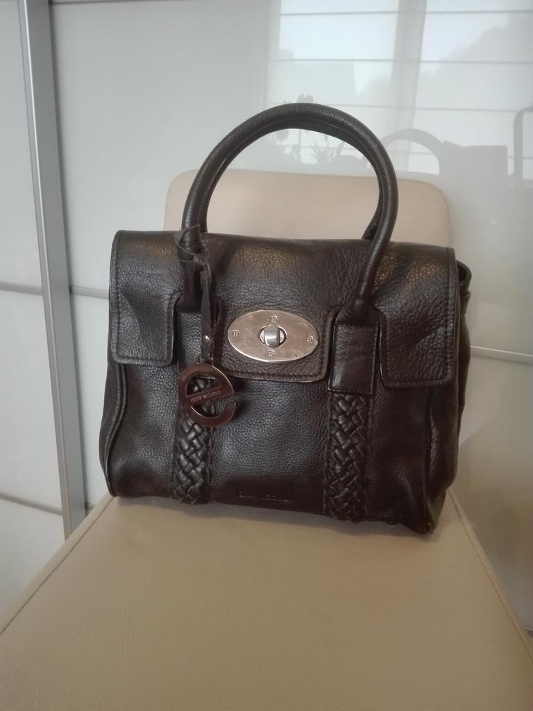 Handtas leder merk “ EMMY WIELEMAN “, Enlèvement, Comme neuf, Noir, Sac à main