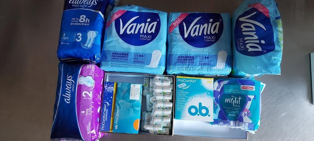 Maandverband Always + Vania + verschill. soorten o.b. tampon, Enlèvement ou Envoi, Neuf