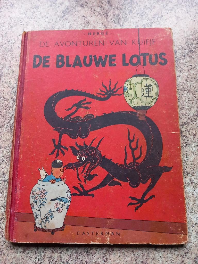 Le lotus bleu, Enlèvement ou Envoi, Une BD, Utilisé, Herge