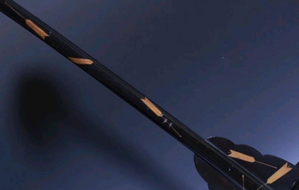 Zeldzame Makie Victory Symbol Samurai Edo katanahouder, Verzamelen, Ophalen of Verzenden, Overige soorten, Zwaard of Sabel