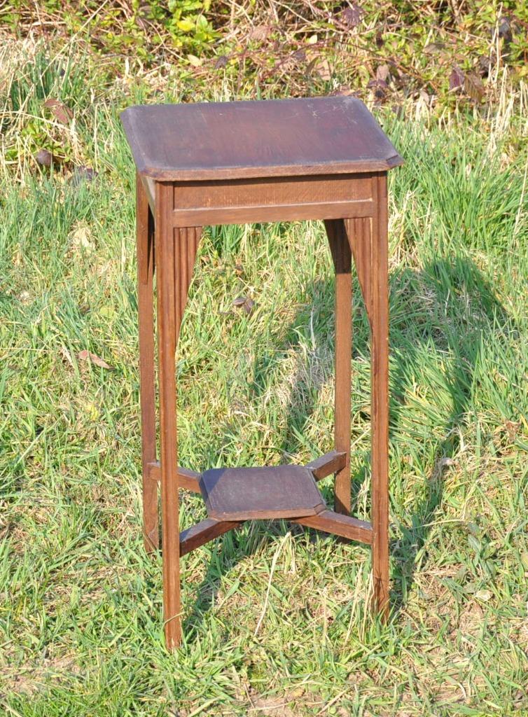 sellette carrée art déco  en bois, Antiquités & Art, Antiquités | Meubles | Tables, Enlèvement ou Envoi