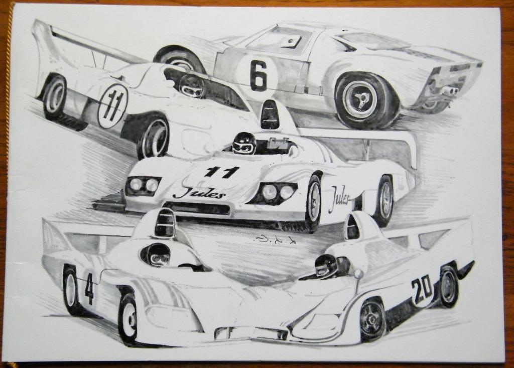 Jacky ICKX recordhouder op Le Mans 1981 Diner Menu, 5e overw, Verzamelen, Automerken, Motoren en Formule 1, Zo goed als nieuw